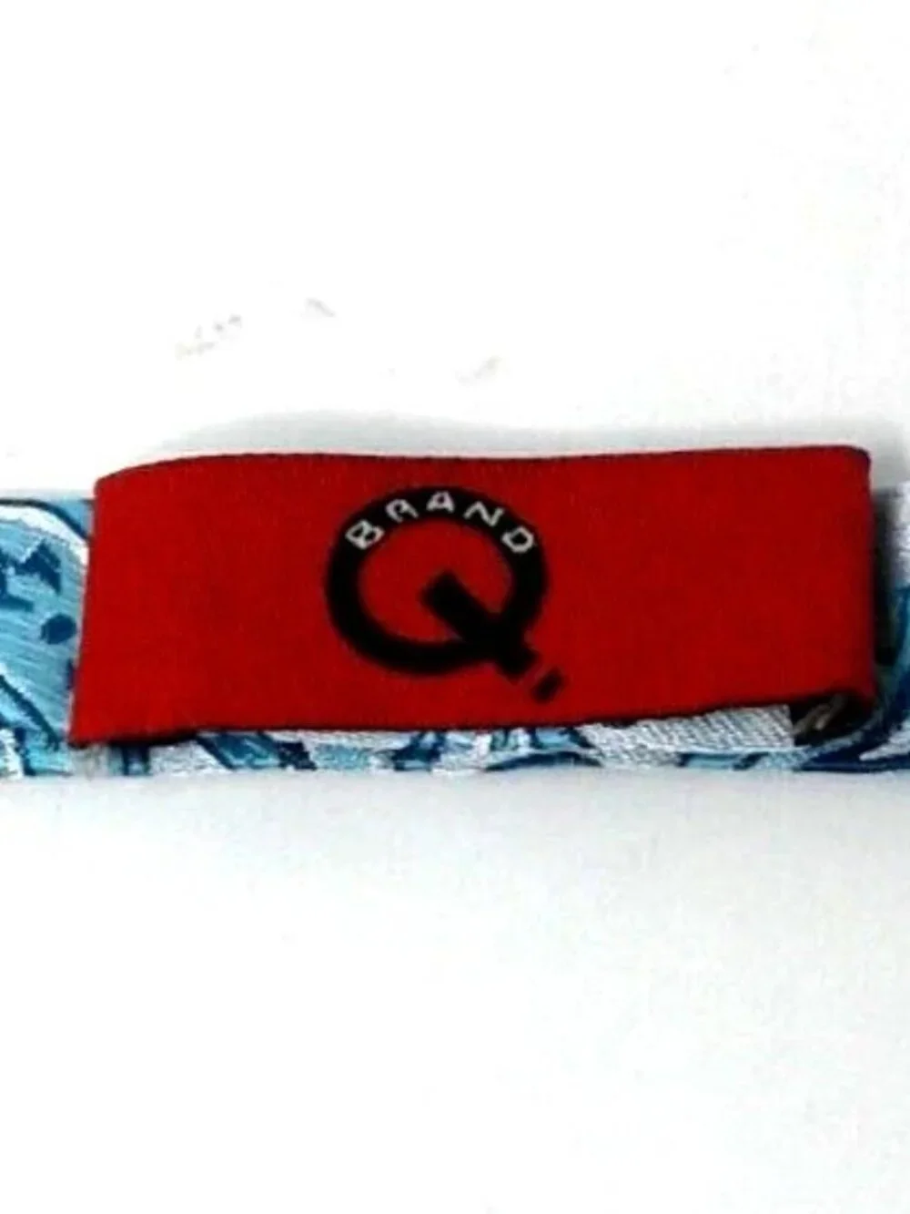 Paisley Bow Tie Bright Aqua Turquoise Pretied Adjustable Brand Q
